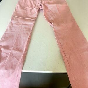 Boss Pink and White Striped Trousers